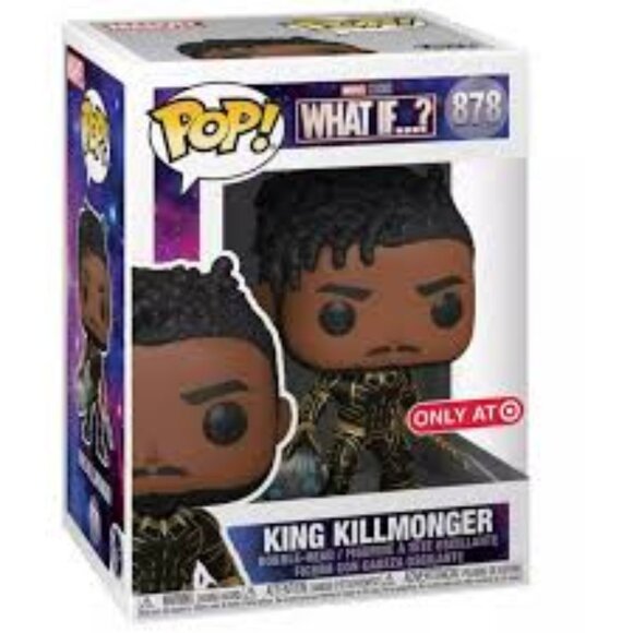 🔴4/25$🔴King Killmonger POP! Bobblehead 878 Marvel Studios - Picture 1 of 2